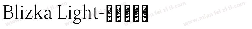 Blizka Light字体转换